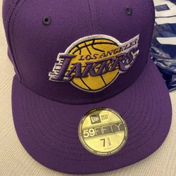Purple Lakers Fitted Hat