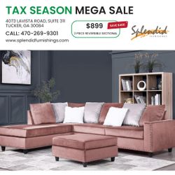 Tax Season Savings- Our 2-piece sectionals start at just $899
