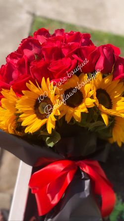 Special!!roses/sunflowers/rosas flowers