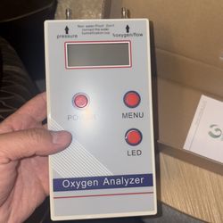 Ultrasonic Oxygen Meter  O2 Flow Pressure Digital Readout Oxygen Analyzer