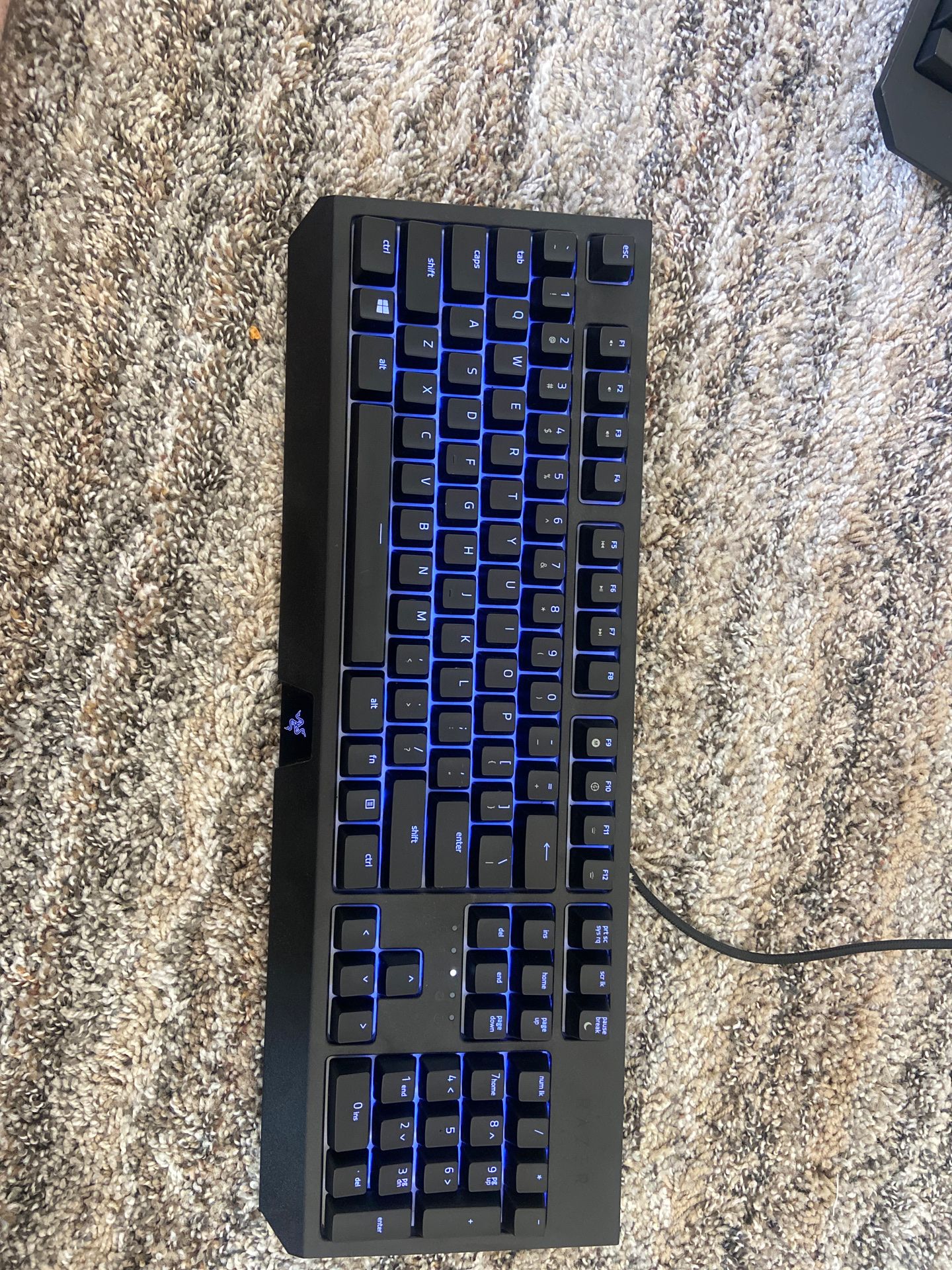 Razer BlackWidow Wired Gaming Mechanical Razer Green Switch Keyboard Rz03-0286
