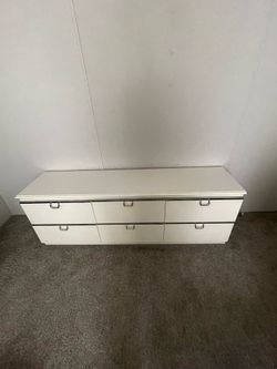 1980’s Lane Post Modern Dresser with Chrome Accents