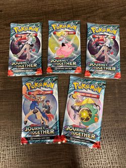 5 Sealed Journey Together Pokémon Booster Packs