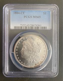 Silver MS65 Carson City Morgan dollar