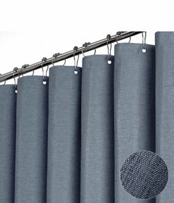 Linen Textured Heavy Duty Shower Curtain