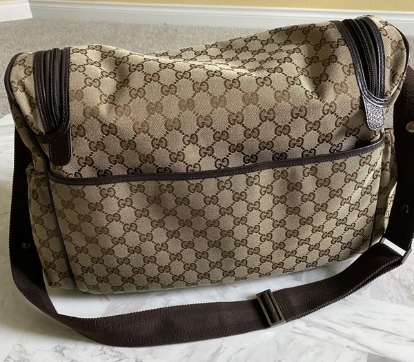 pre owned gucci diaper bag