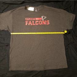 Majestic Atlanta Falcons Crewneck T-Shirt Size 2XL NFC NFL ATL NEW