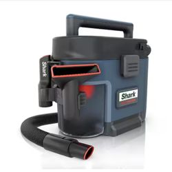 MessMaster Portable 1 Gal. 7-Peak HP Corded Wet/Dry Vacuum with Self-Rinsing and AnyBag technology in Navy