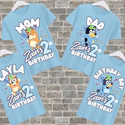 Houston Custom T-shirts Bluey Inspired Family Birthday T-Shirts . . . . . . . . #tshirtslovers #tshirts #tshirtdesign #tshirt #custom #custommade #cus