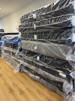 Brand New King Mattress/ Boxsprings/ High riser frames