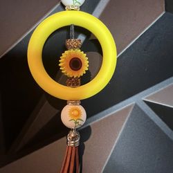 Sunflower Car Charm 