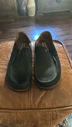 Men’s Olukai Leather Slip-On Loafers