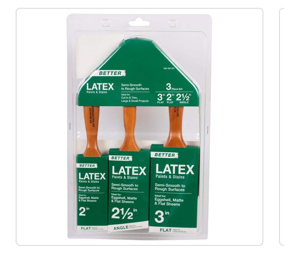 3 Pack Of Better Paint Brushes-new in Package