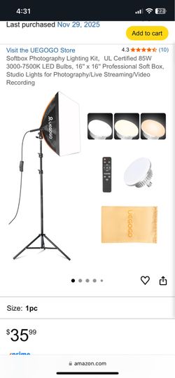 Softbox Photography Lighting