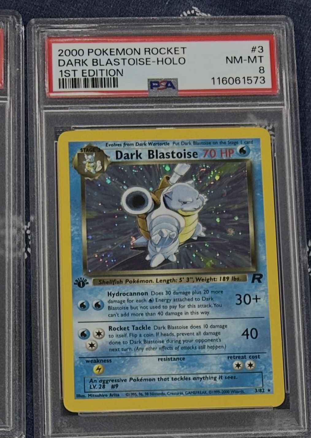 Pokemon PSA 8 Dark Blastoise 1st Edition Holo