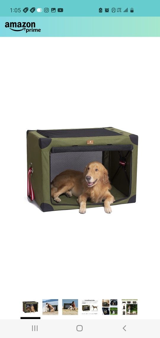 $70 MICHVIES LARGE PORTABLE DOG CRATE