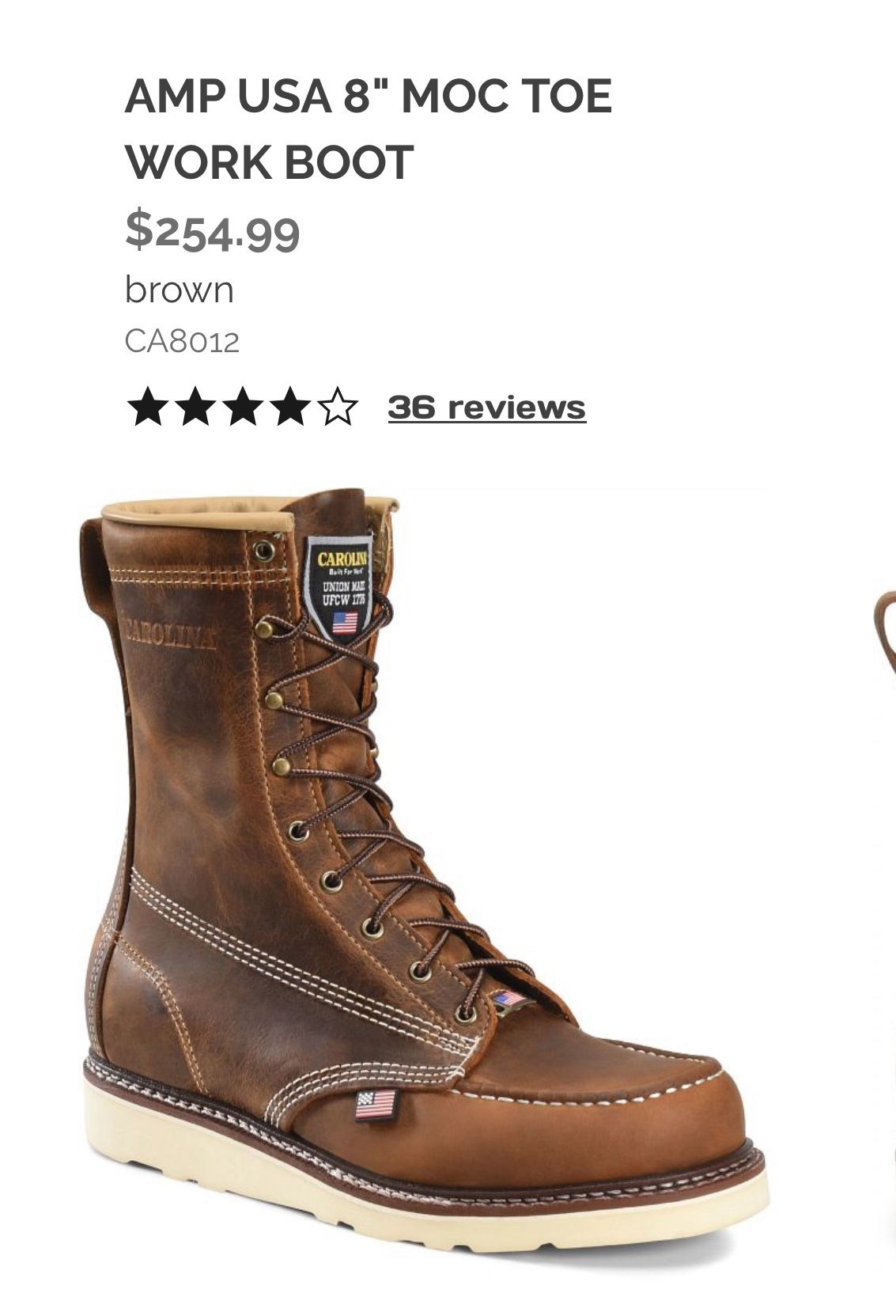 Carolina Work Boots Size 10.5