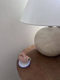 Owlet sock in dusty rose.