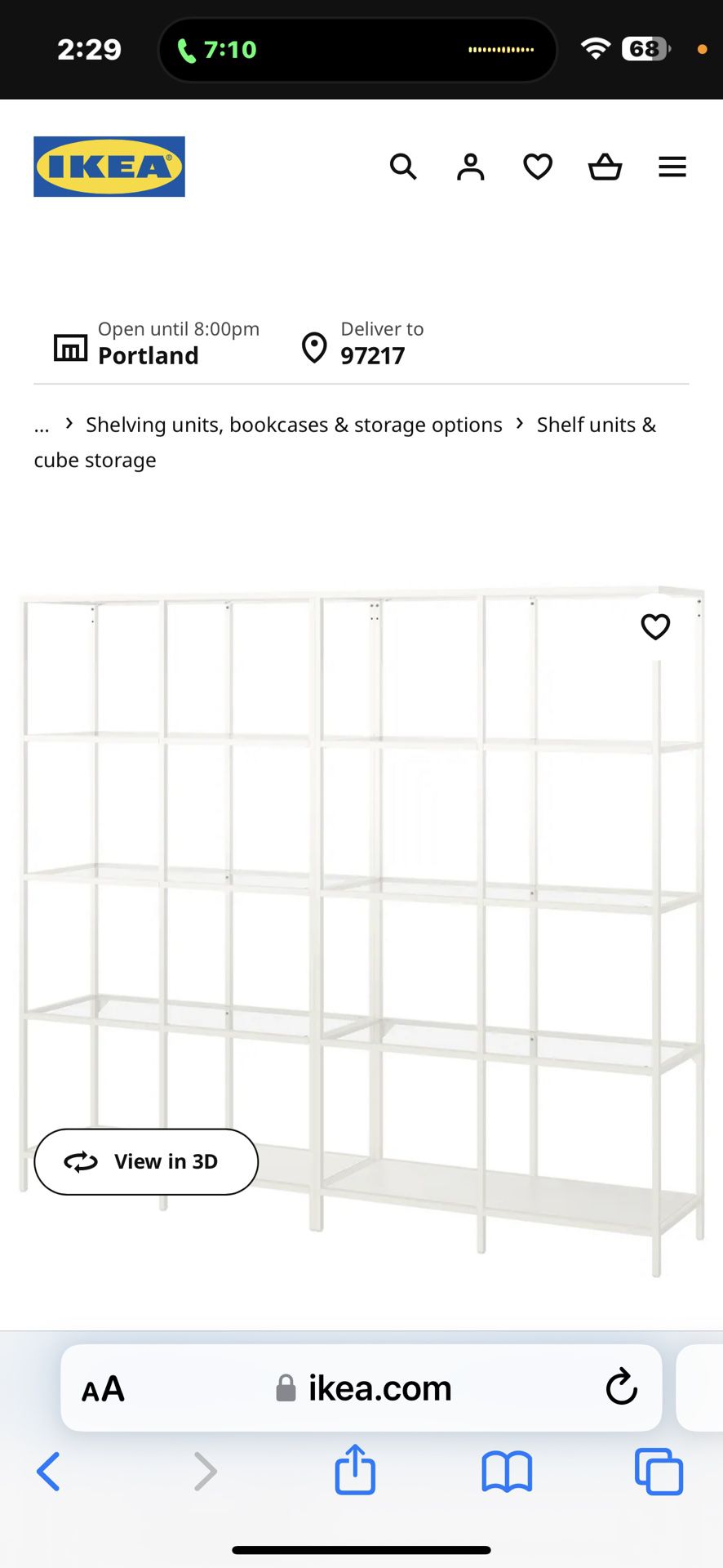 IKEA Metal And Glass Shelves 