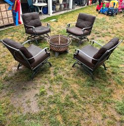 Patio set with Fire Pit