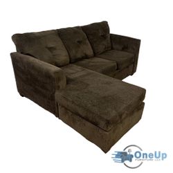 Brown Reversible Sectional Sofa Couch **Free Delivery**