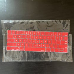 Keyboard Skin Unused Open Packaging Red Cover 