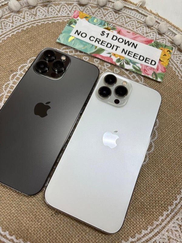 Apple IPhone 13 Pro Max 5G - Only $1 Today Pay The Rest Later!