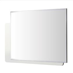 ESF Furniture White High Gloss Wood Mirror