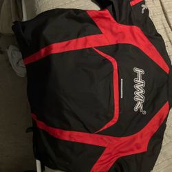 HWK motorcycle Jacket With Extra Liner. Wind And Water Proof And Air Flow Vents And Pockets For Pads