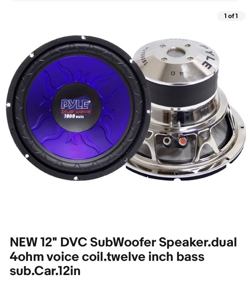 Pyle 12 Inch Subwoofers With Box