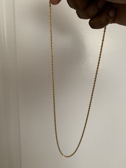 14k gold rope necklace