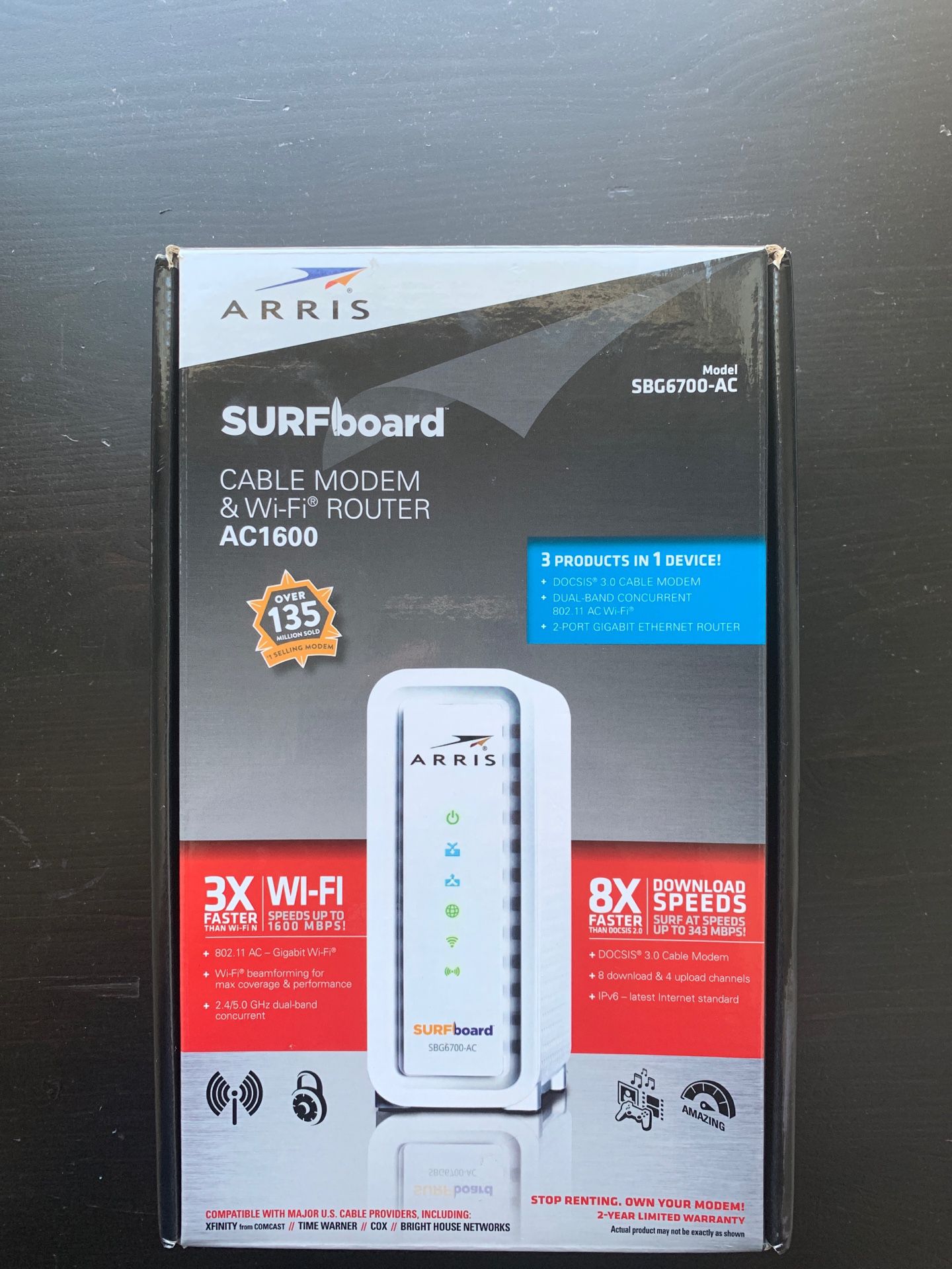 ARRIS, Cable Modem and WiFi Router