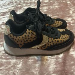 Girls Cat & Jack Leopard Sneakers-Size 13