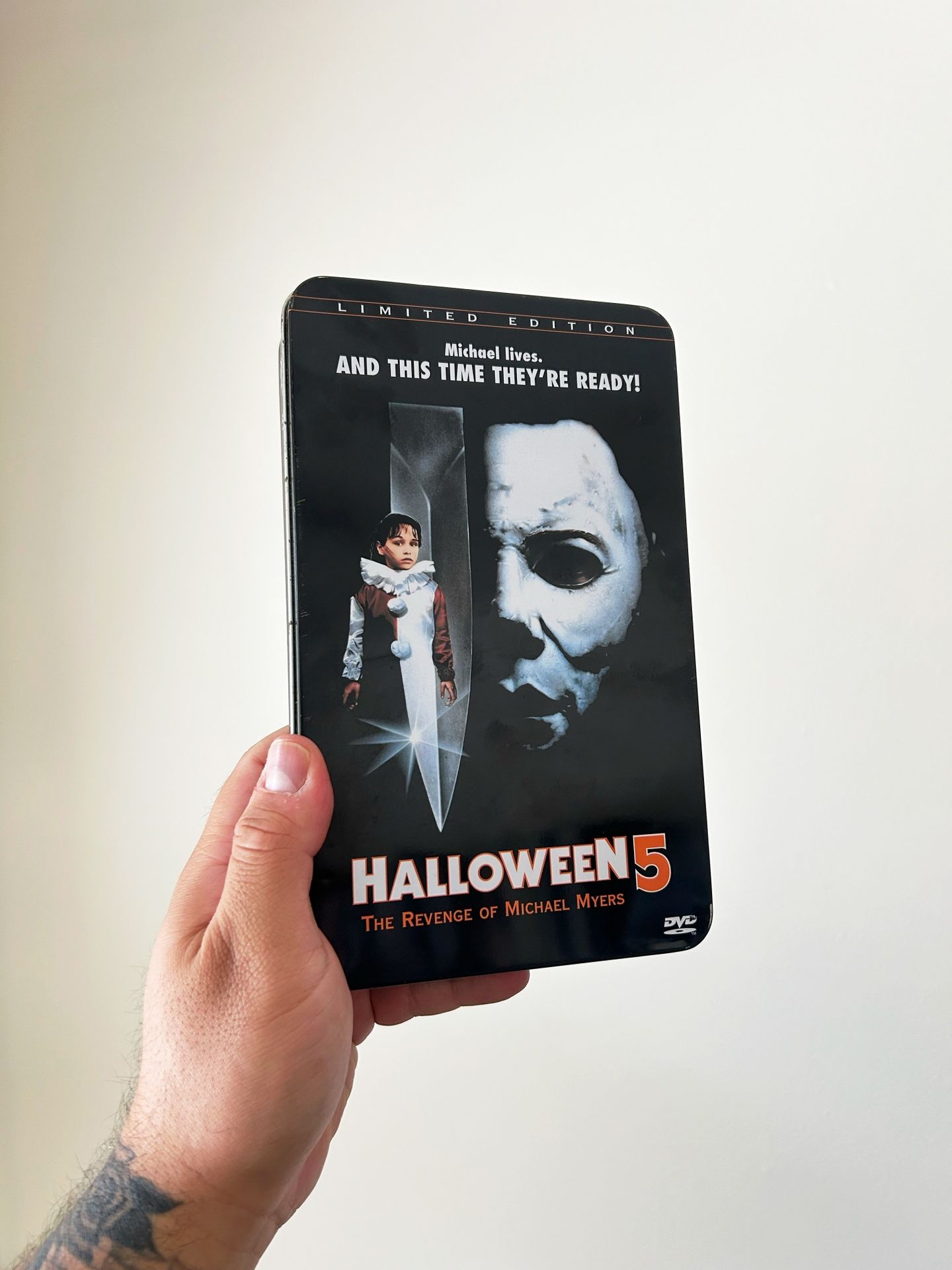 Halloween 5 (DVD) Limited Edition Tin OOP (07560/15000) Horror Steel