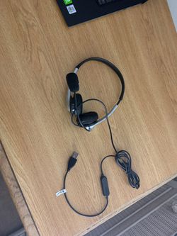 Headset with mic and usb cable
