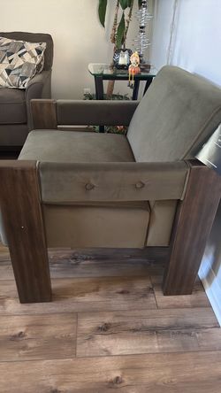 Accent Chair with Wood Frame