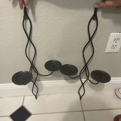 Black Metal Candle Holders