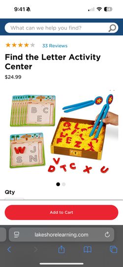 Find The Letter Learning Toy