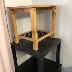 3  Coffee table and side table 2 ways you can use to dark cherry color one light color 