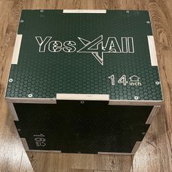 YES 4 ALL 12” 14” 16” Plyometric PLYO Jump Box Barely Used LOOK!