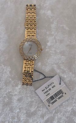 Seiko Tressia Solar Diamond Watch