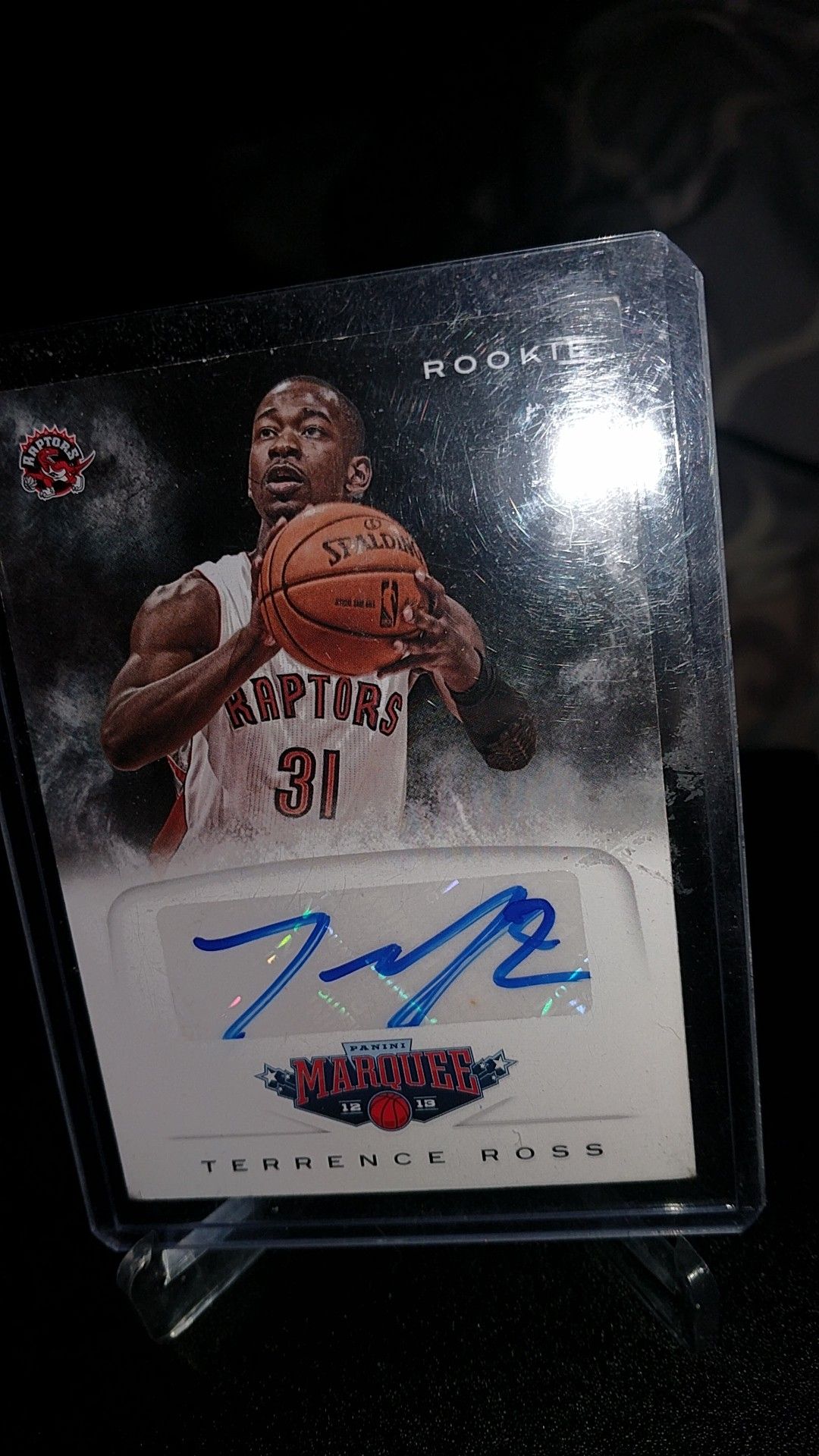 Terrence Ross raptors autograph RC panini No.31 2012