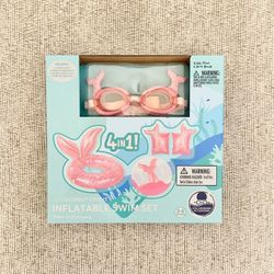 🔥NEW SEALED🔥 Coconut Grove Mermaid Inflatable Swim Set - Pink