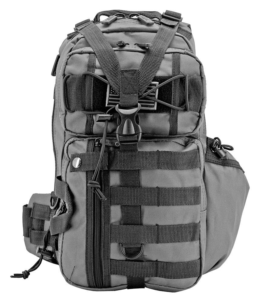 Grey/Black Sling Backpack