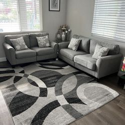 Sofa, Loveseat And Carpet 
