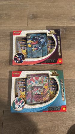 30th greninja and sylveon ex box