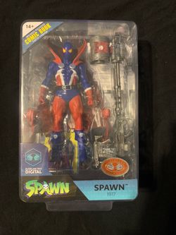 McFarlane Toys Spawn 1977 Action Figure page puncher red platinum edition