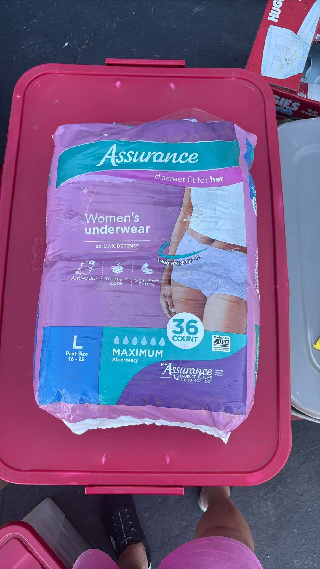 Assurance Women’s Underwear Size Large