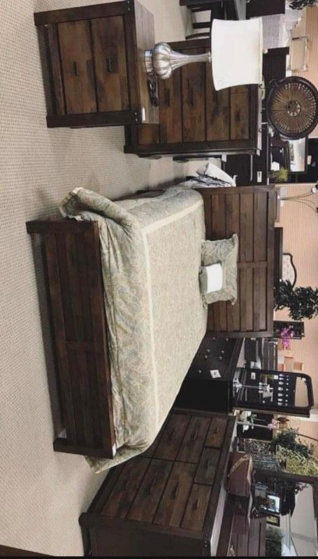 Curtis Brown  Bedroom Set Queen or King Bed Dresser Nightstand and Mirror WİTH İNTEREST FREE PAYMENT OPTİONS 