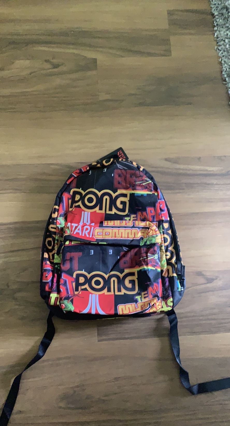Atari pong backpack bookbag